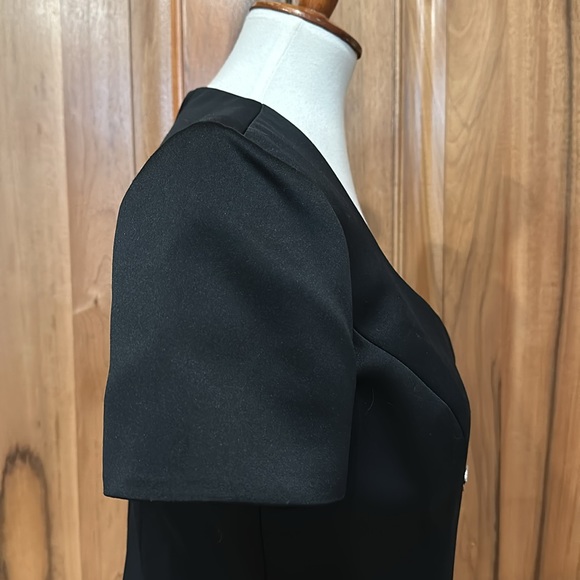 VTG Oleg Cassini - “Black Tie” Formal Top  w/ Rhinestone Buttons - EUC - 10 - Picture 8 of 13